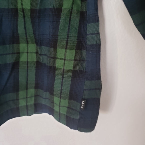 OBEY Maddy Zip-Up Flannel Shirt XS - Picture 8 of 13